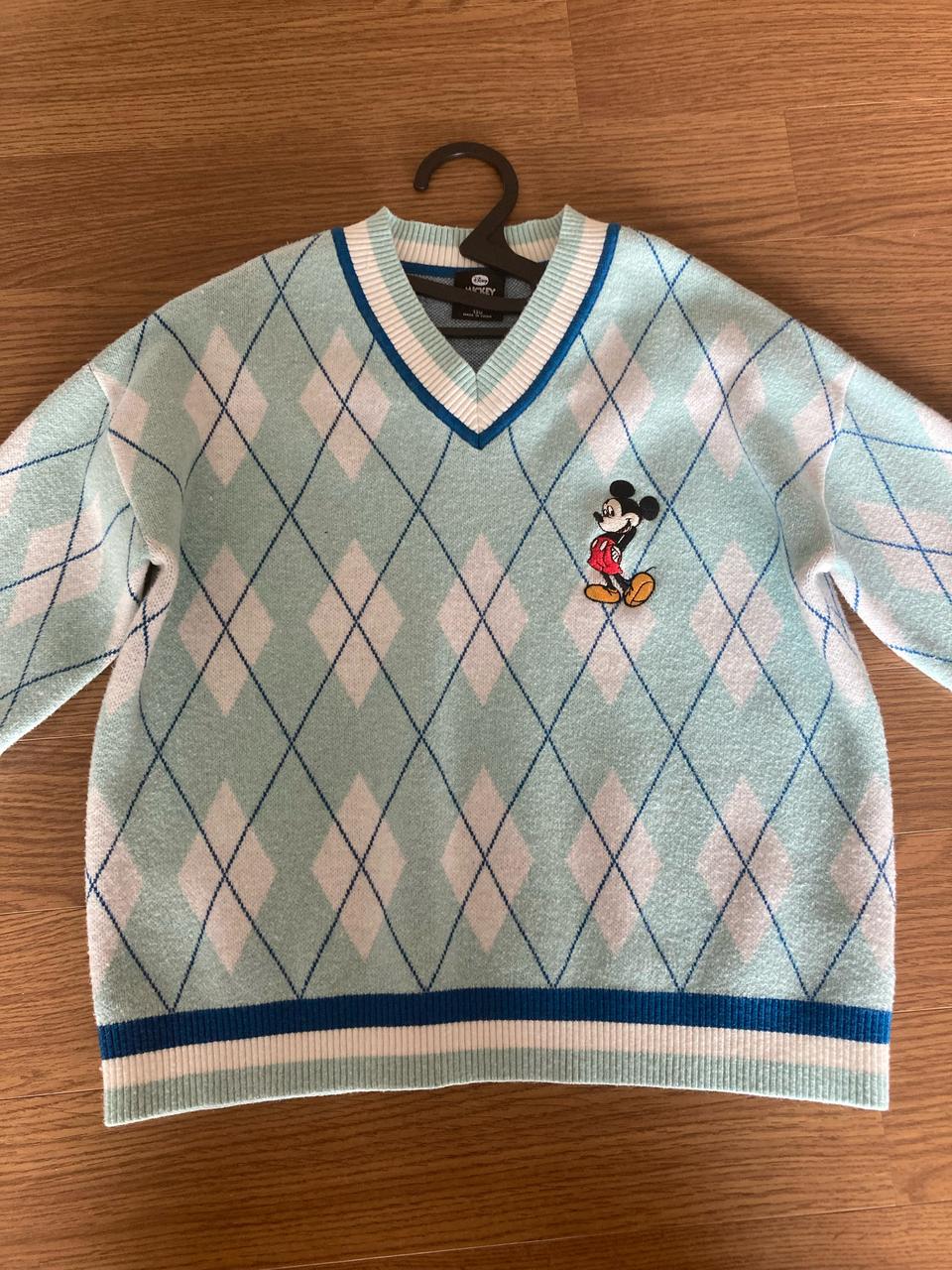 맨투맨 130 디즈니 미키마우스 니트 스웨터 티 어린이 유아 아동