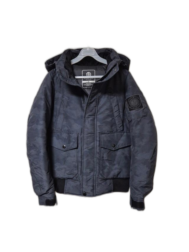 빈폴아웃도어 정품 오리털 밀리터리 카모 여성후드크롭숏덕다운패딩점퍼85