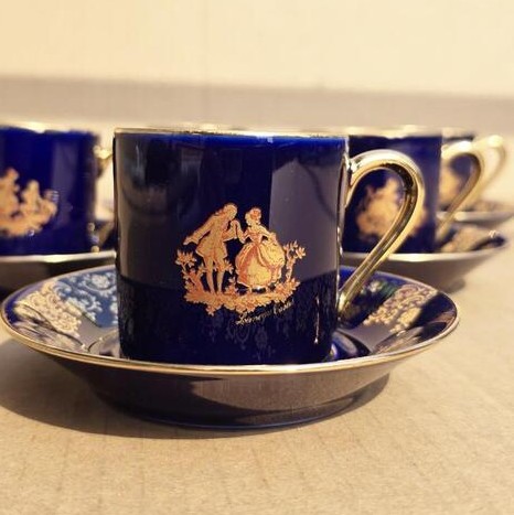 프랑스 리모지 코발드블루 캔데미잔