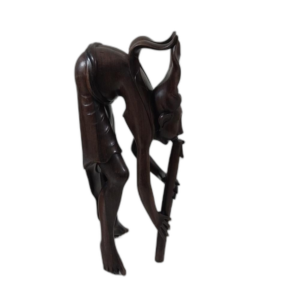 피리부는 소년상 대형 원목조각상원목조각 피리부는 소년상