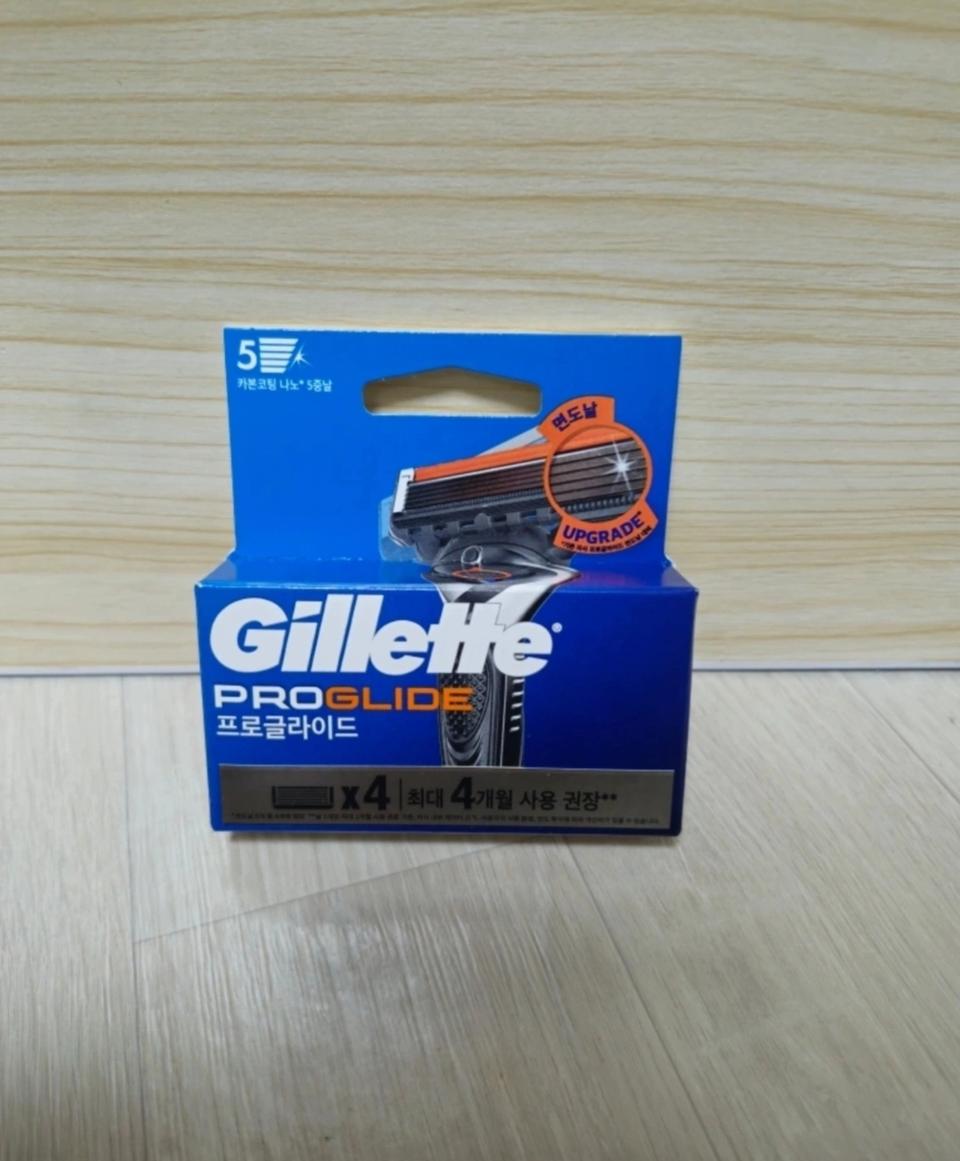 질레트 프로글라이드 매뉴얼 면도날 4개입