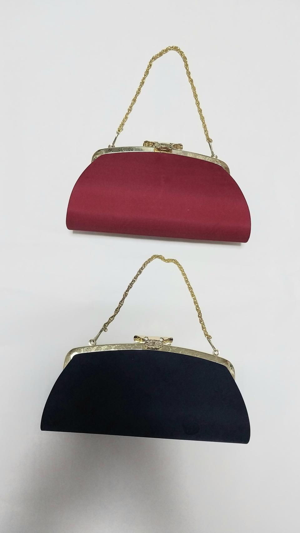 미사용 2개 일괄 한복핸드백 손가방 클러치백 천연실크원단