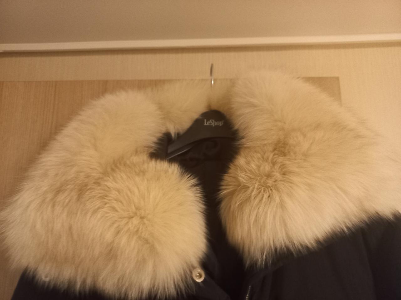 르샵 천연폭스 오리털 롱패딩