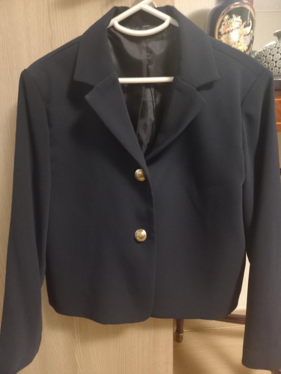 금장단추 네이비 숏자켓