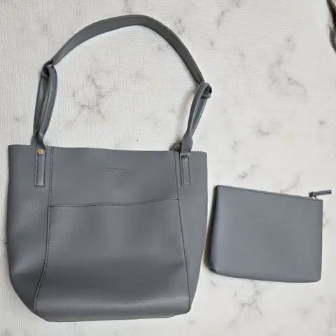 회색 숄더백 +클러치