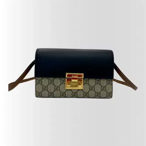 구찌 GG 슈프림 패들락 가죽스트랩 숄더백 크로스백 779814