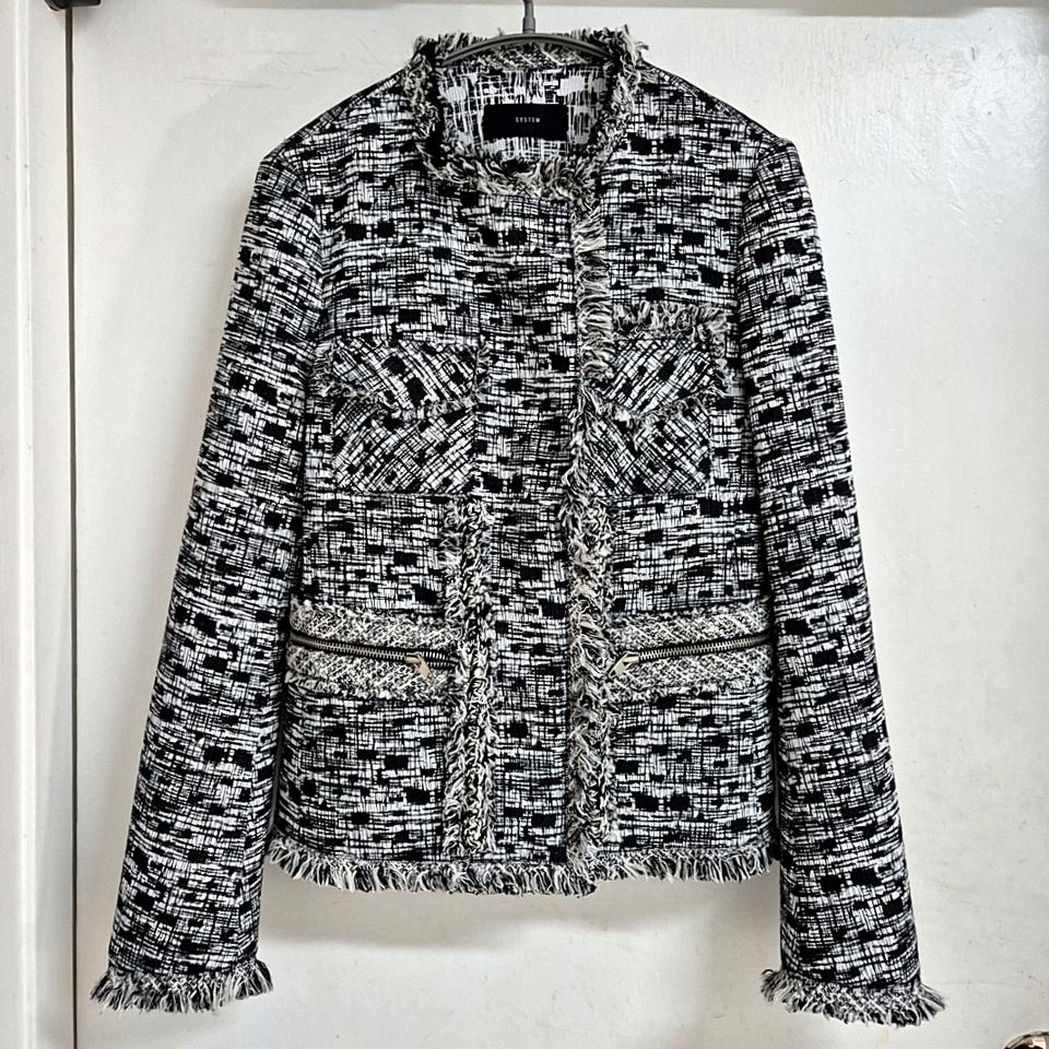 시스템 트위드 자켓