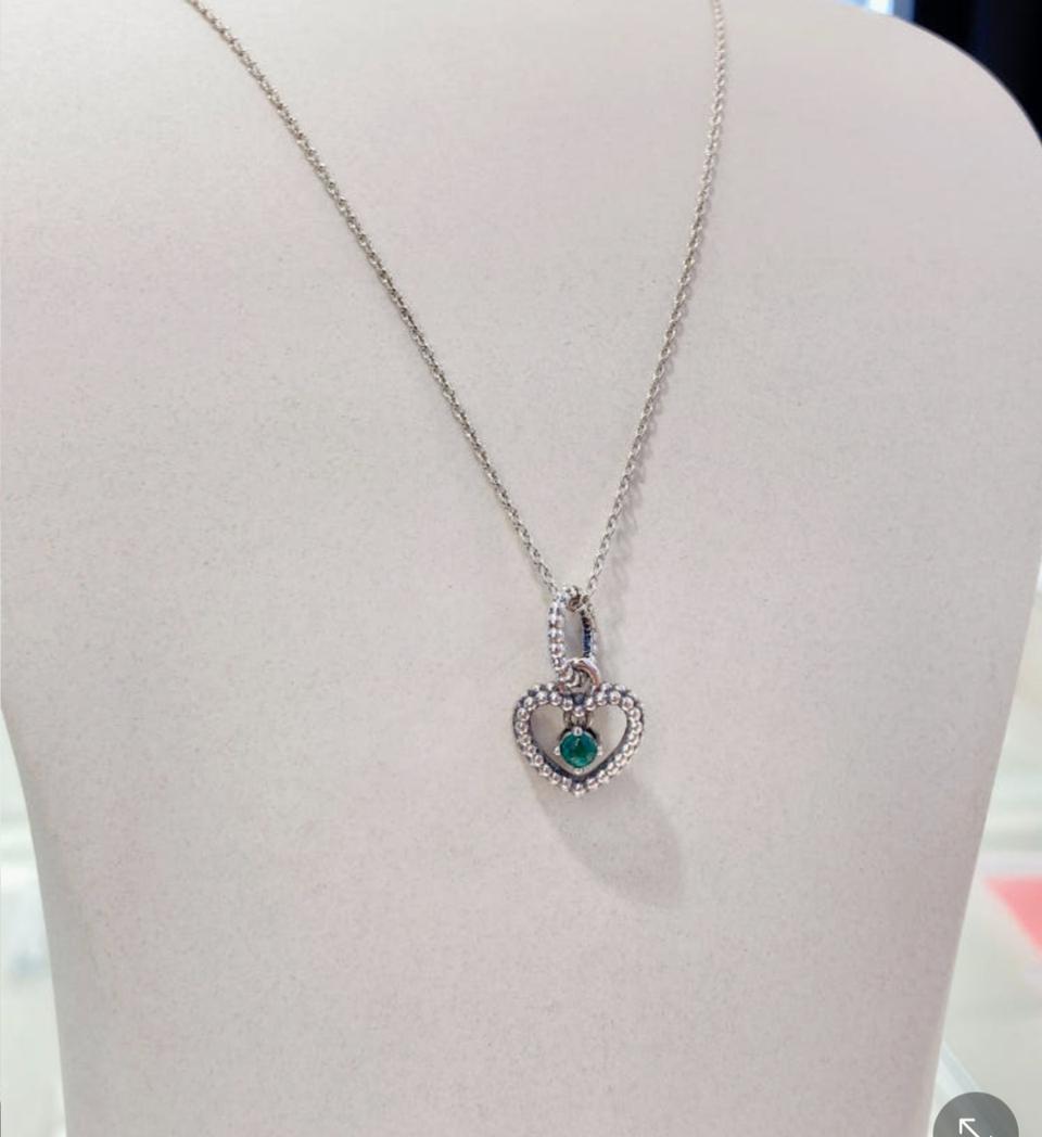 판도라 탄생석 5월 목걸이 45cm