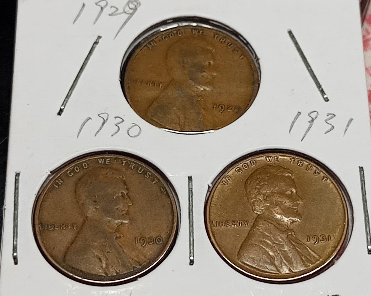 링컨 1센트(1929년, 1930년, 1931년 밀 페니)