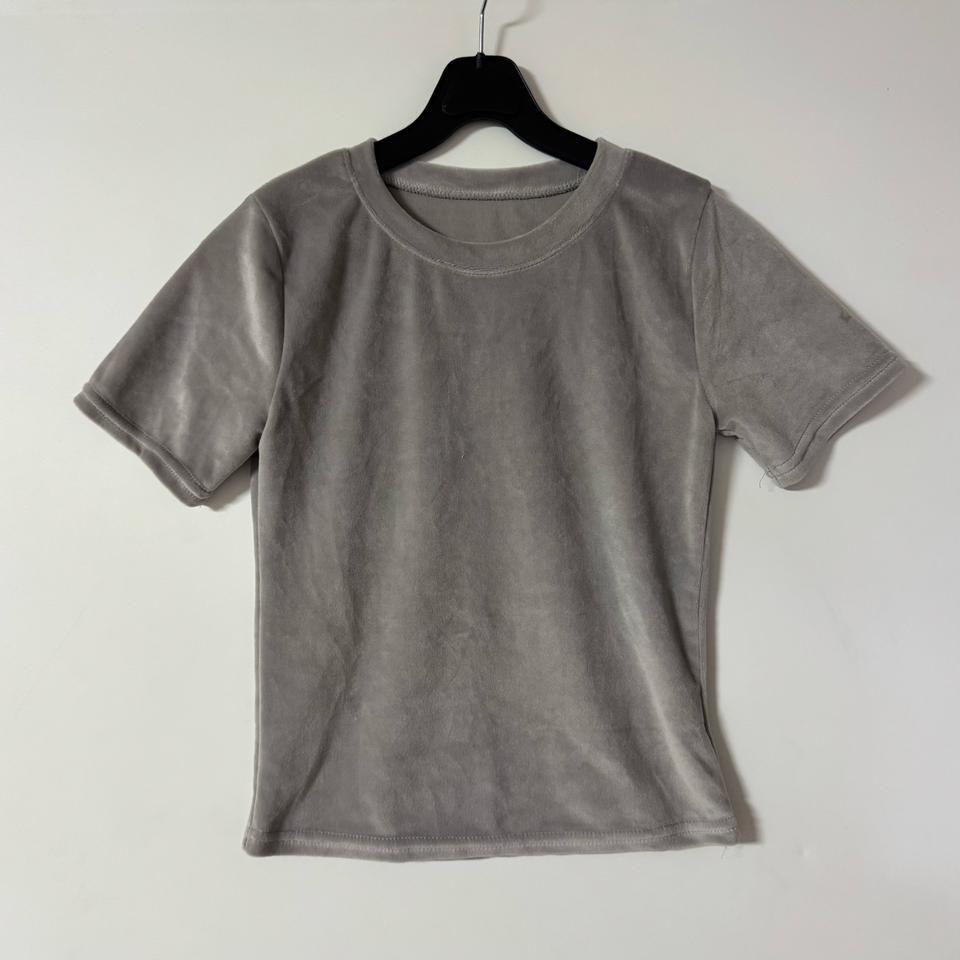 새상품 벨벳 반팔 부츠컷팬츠 투피스 세트