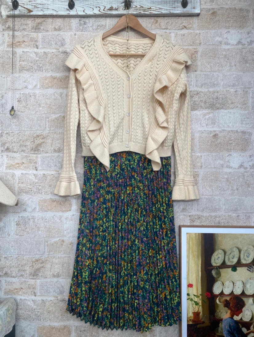 프릴 크로셰가디건^^ (타임 마쥬 산드로)