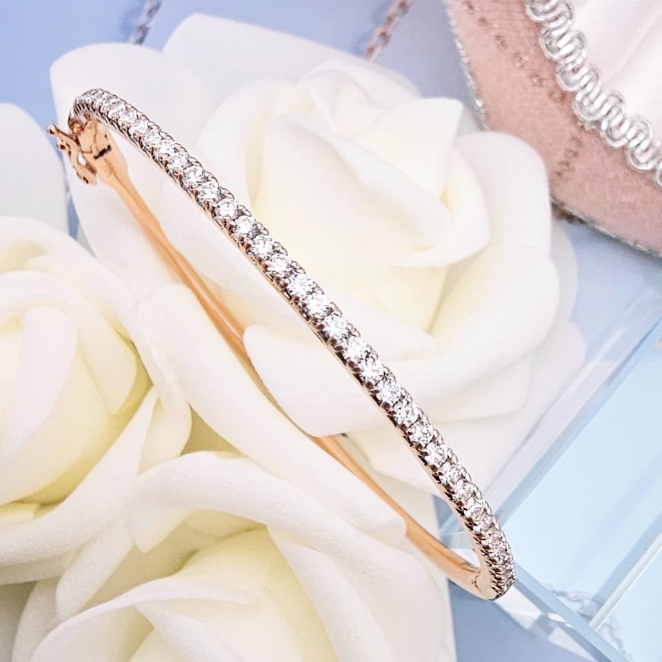 18k 랩다이아 뱅글 팔찌