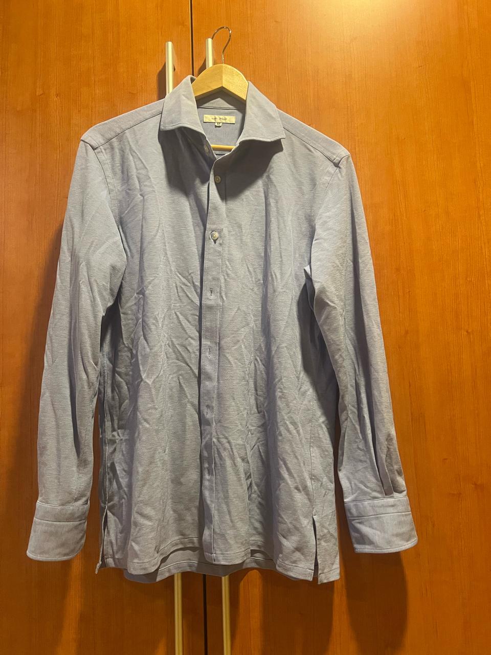 링자켓 와이드 카라 져지 셔츠