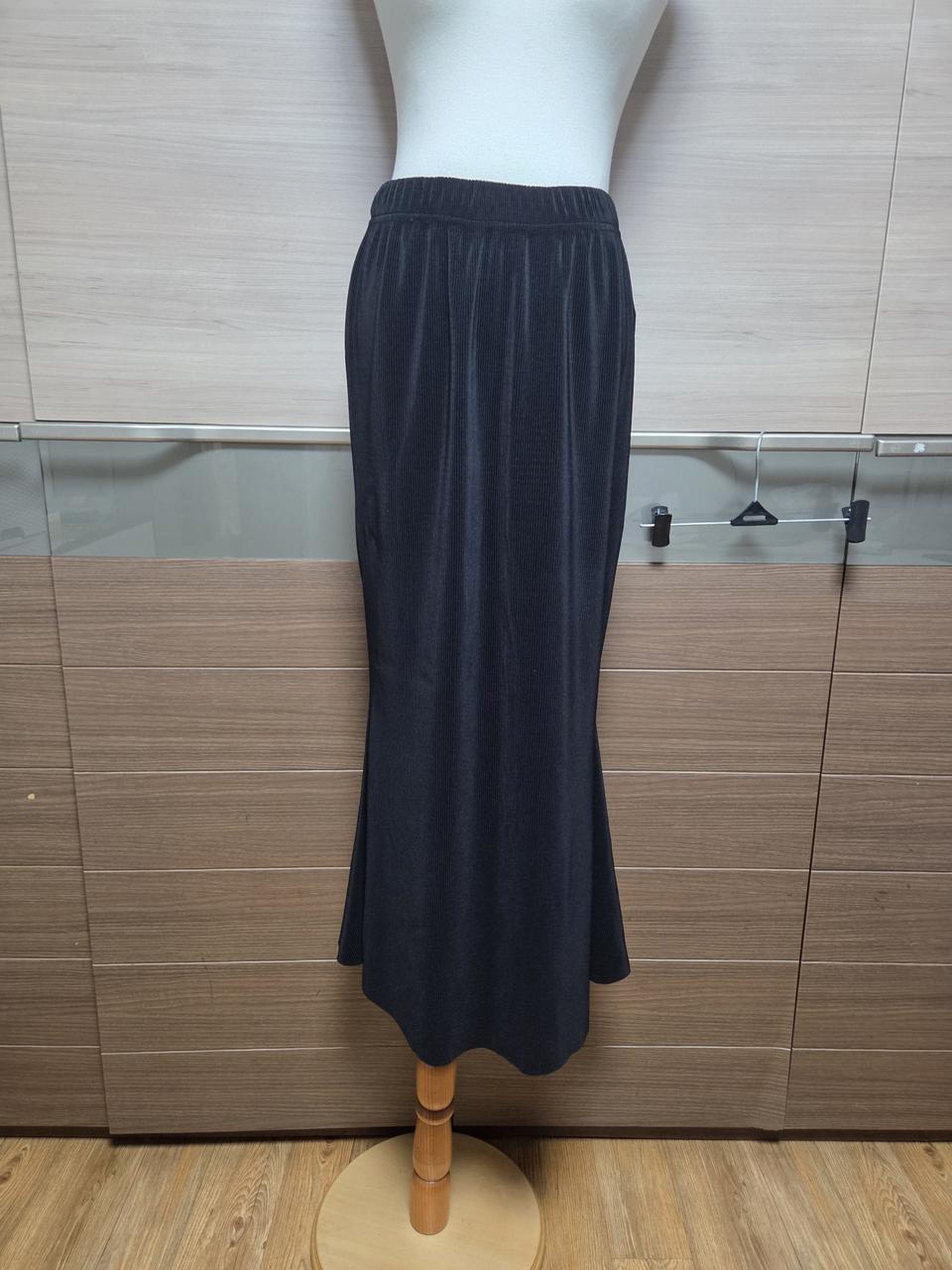 미상품)블랙 플레어 롱 스커트