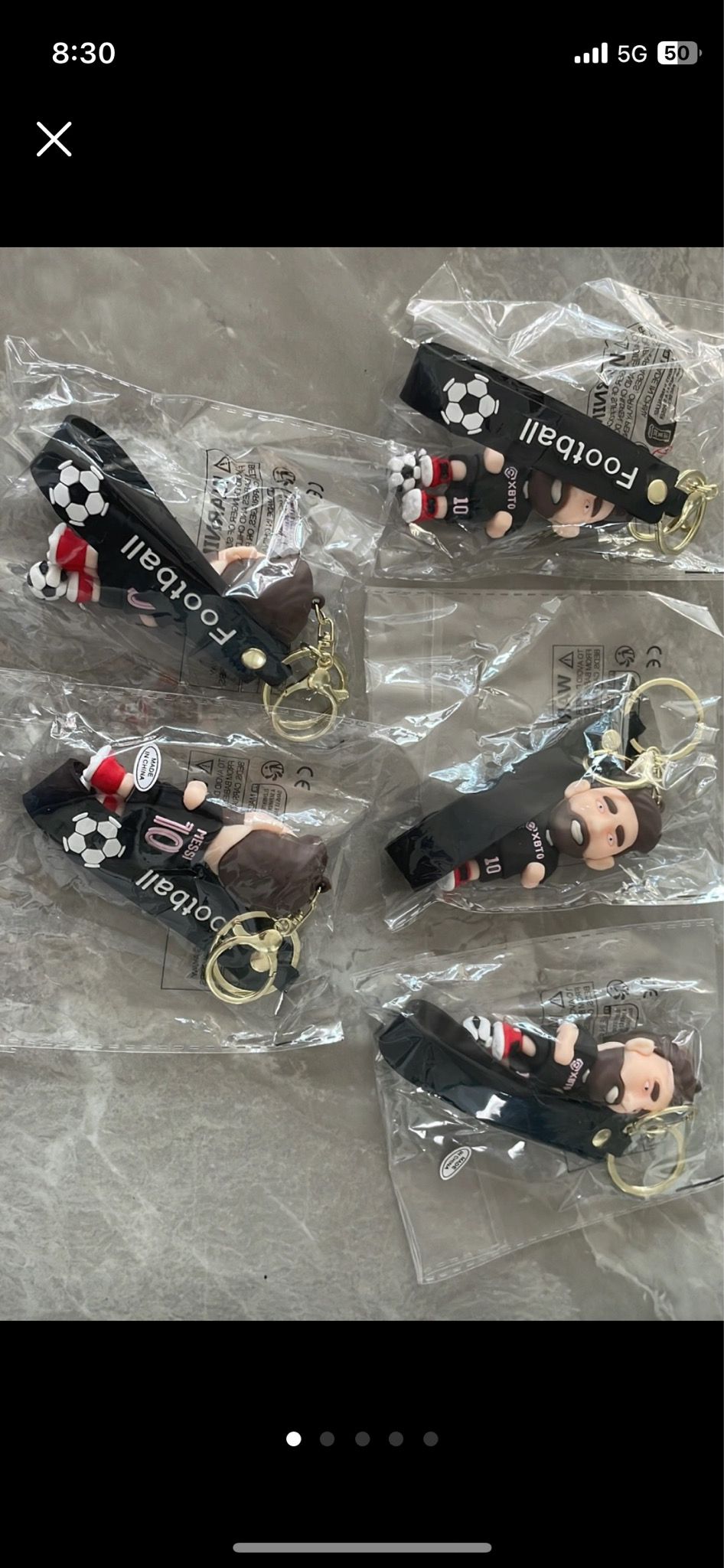 축구선수 메시 키링