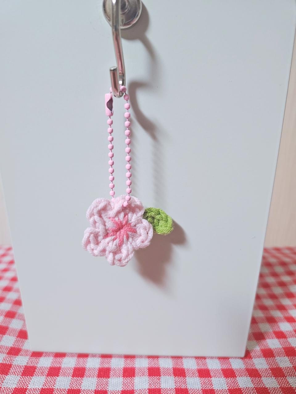 손뜨개 봄꽃 벚꽃키링 (2+1)
