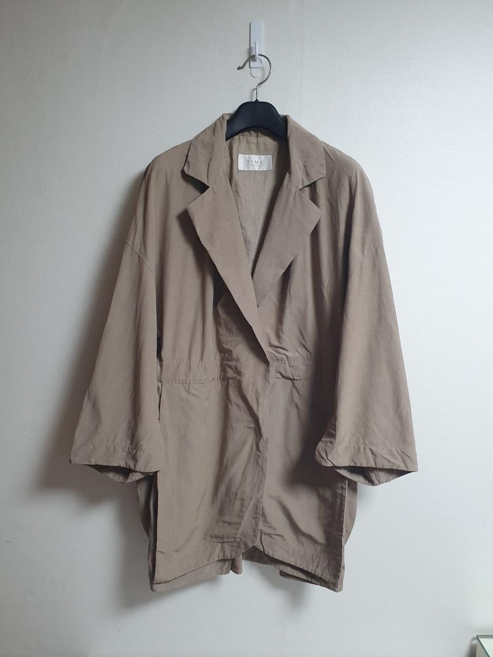 택포가 타임 자켓 바람막이 여성 봄자켓 프리사이즈 베이지