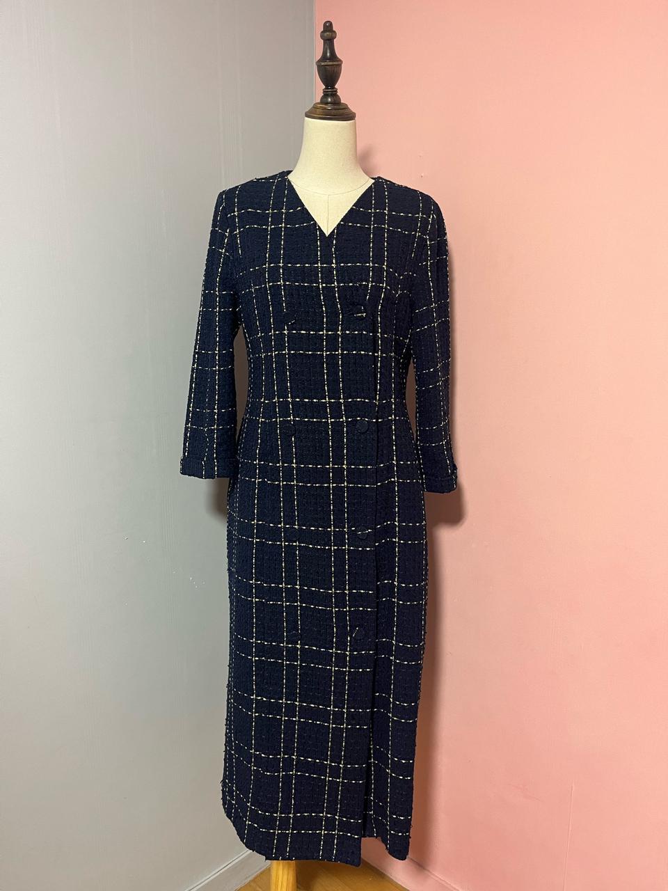 BLOOM 트위드 롱자켓