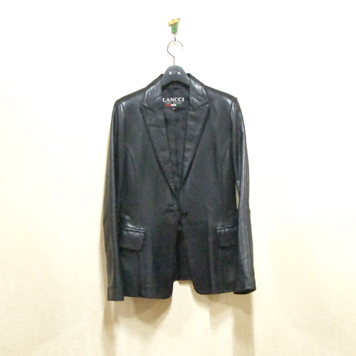 란찌(LANCCI) 가죽자켓..여55