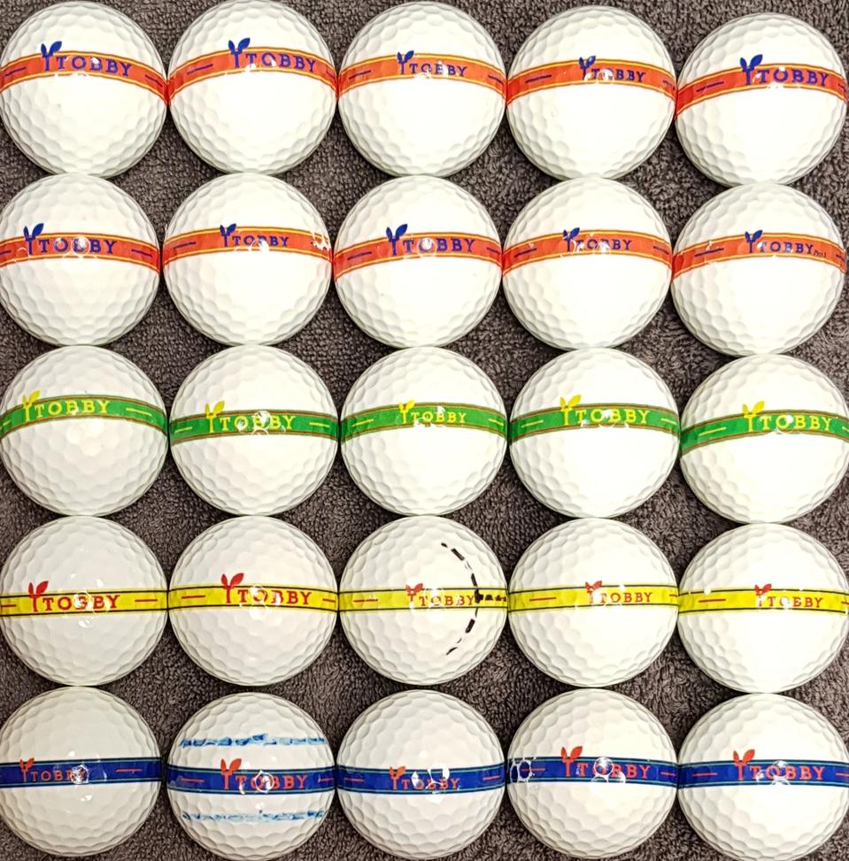 토비 Pro.1 더압축 대회공인구A+/A급25개.골프공 로스트볼