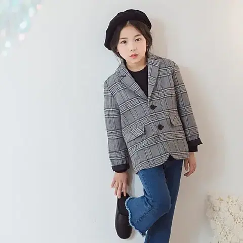스타일노리터 주니어 체크 자켓