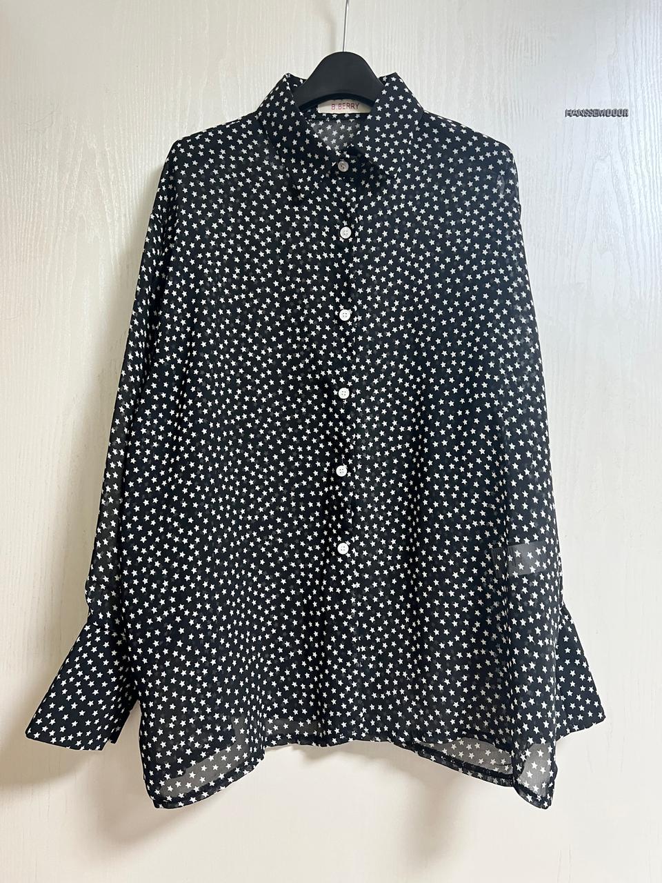 [B.BERRY 비베리] 시스루 블라우스 / OS