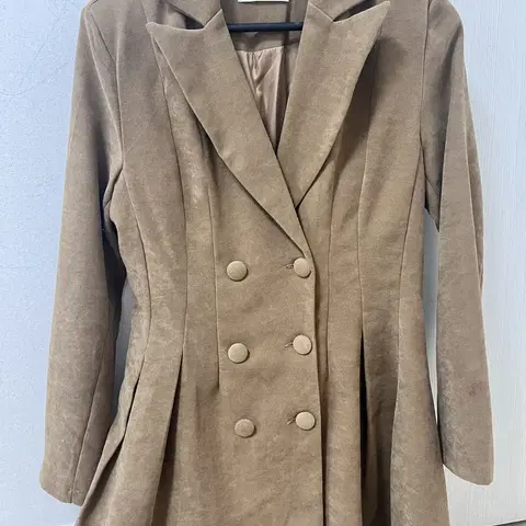 여자봄 원피스자켓 스웨이드