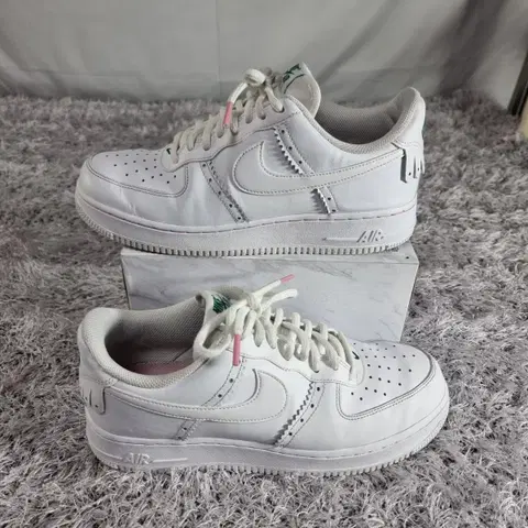 [260] 나이키 신발 에어포스 1 로우 07 L8 운동화 화이트