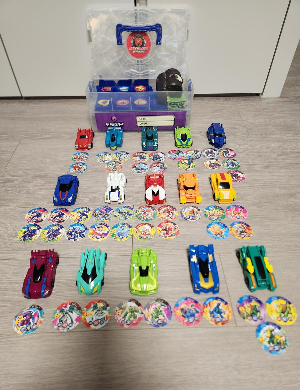 빠샤메카드 15종 (에반,코포,키오루스 등)+메카드 46장+메카드 보관함