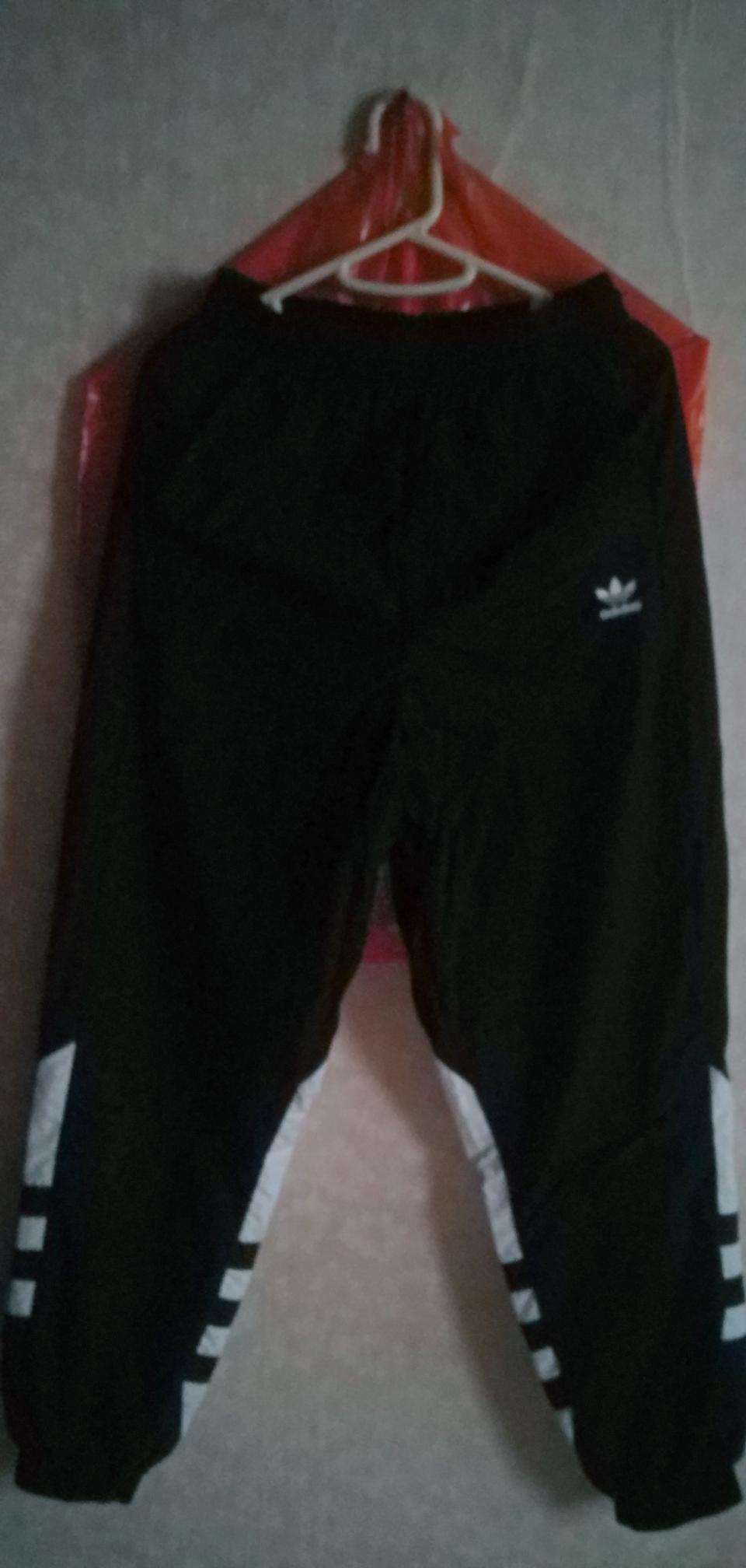 여성 아디다스 빅트레포일 우븐바지-XS