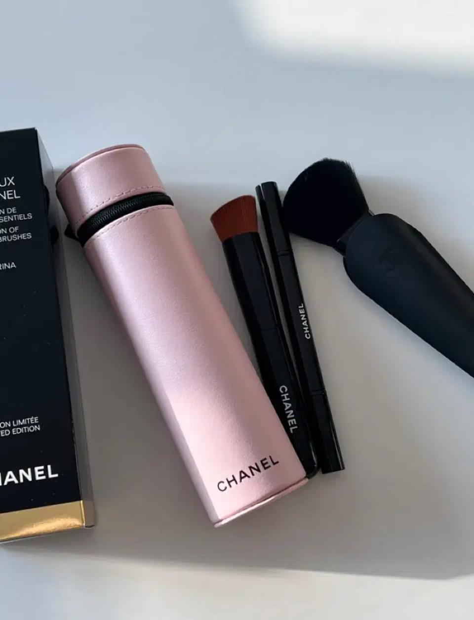 샤넬 코드컬러 핑크파우치 새제품