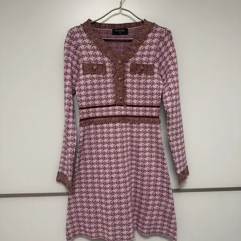 핑크 니트 원피스