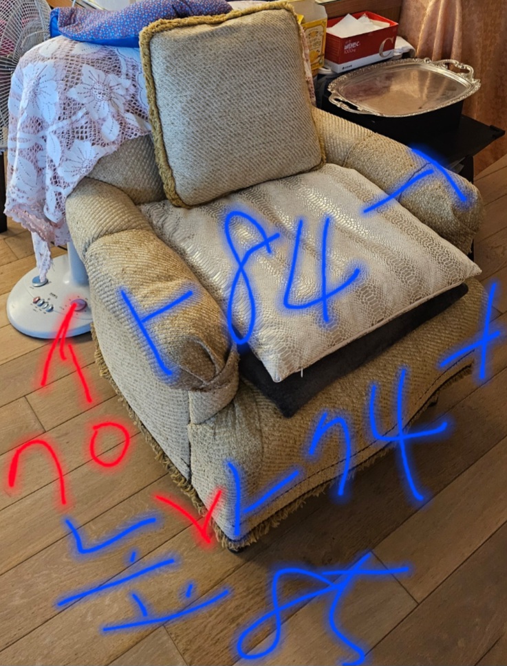 암체어+쿠션+풋레스트