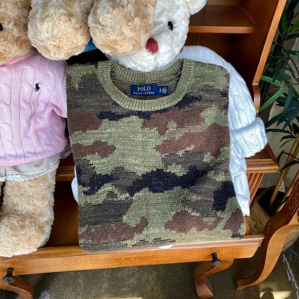 폴로랄프로렌 카모 니트