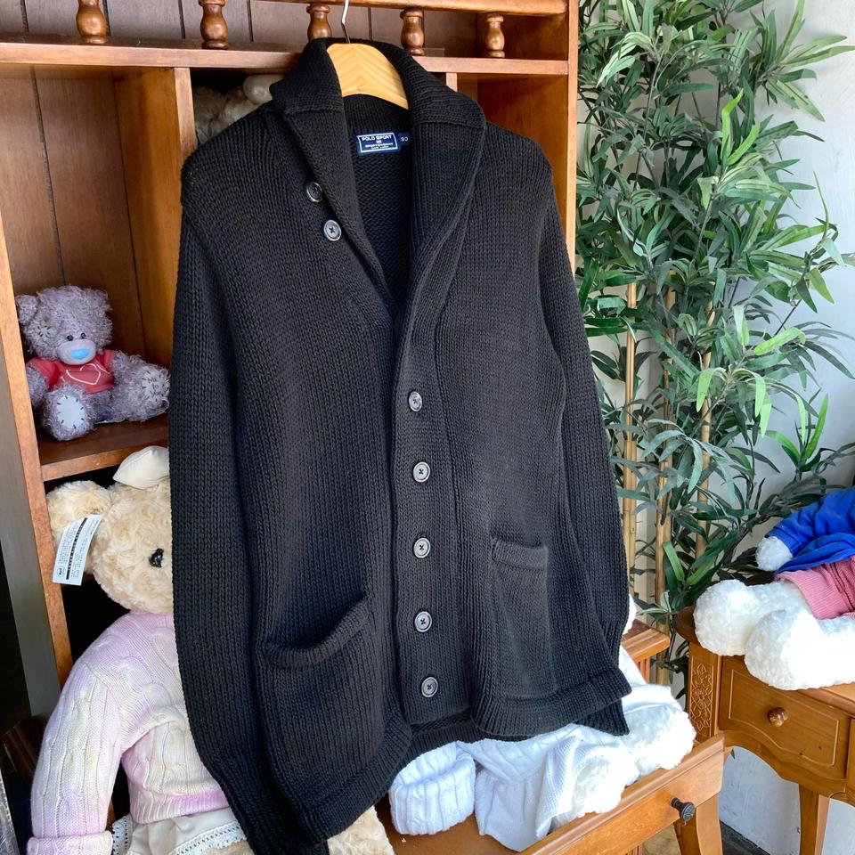 폴로스포츠 카라넥 버튼 가디건