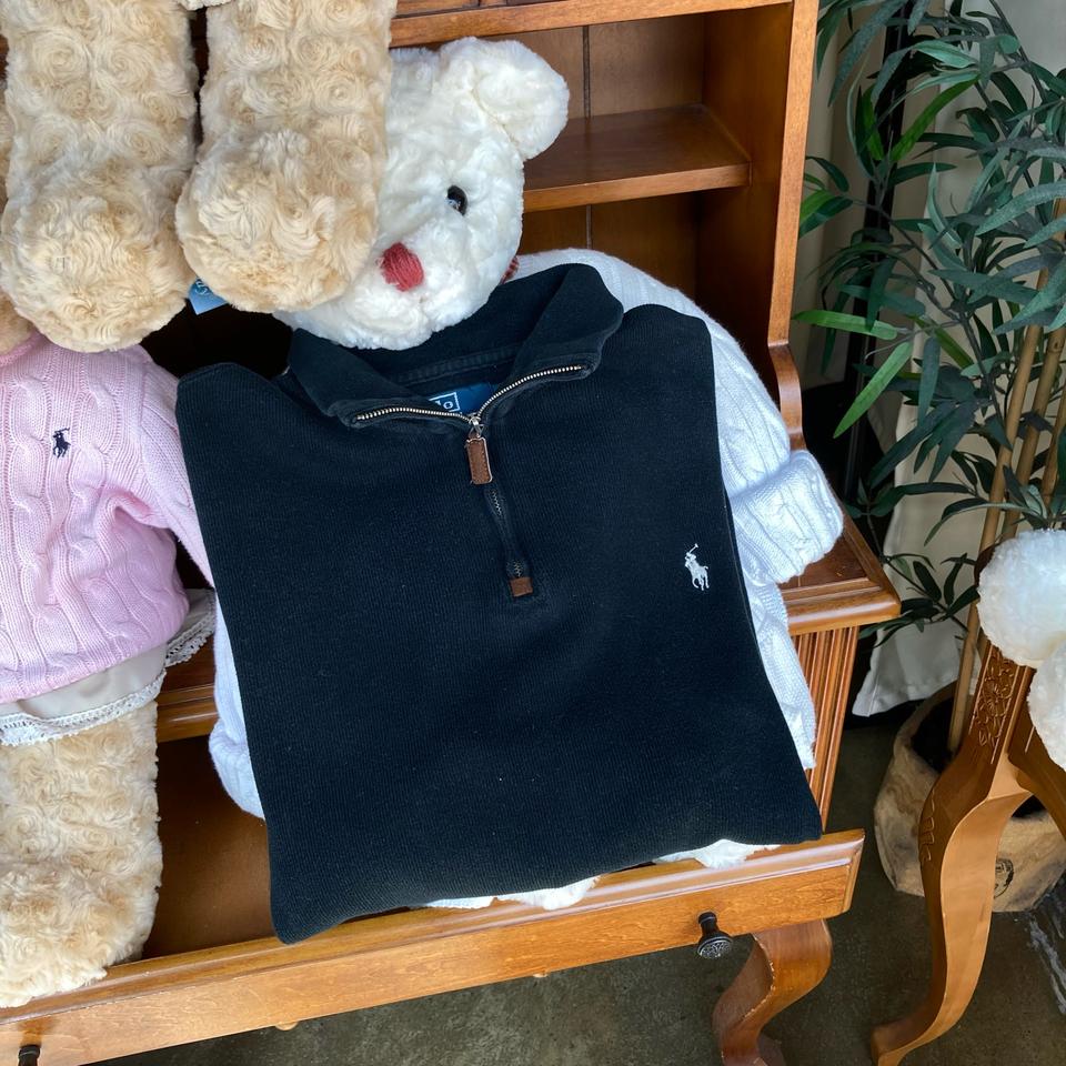 폴로랄프로렌 포니 반집업 니트