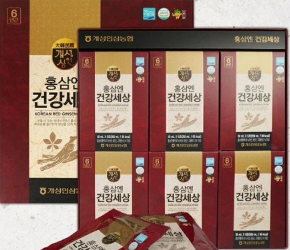 홍삼엔 건강세상 30포x6박스 180포 무료배송 쇼핑백포함
