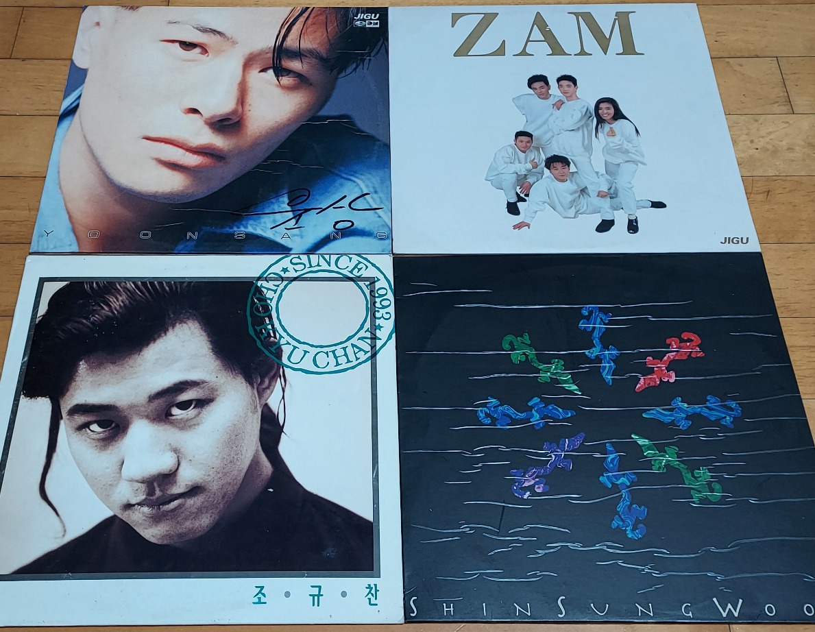 윤상,ZAM,조규찬,신성우/ LP음반 4장 입니다.