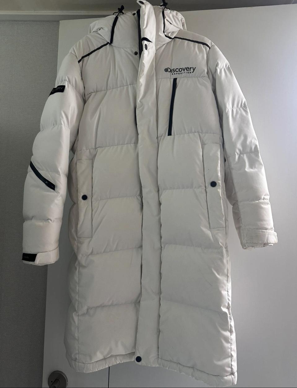 디스커버리 롱패딩 90