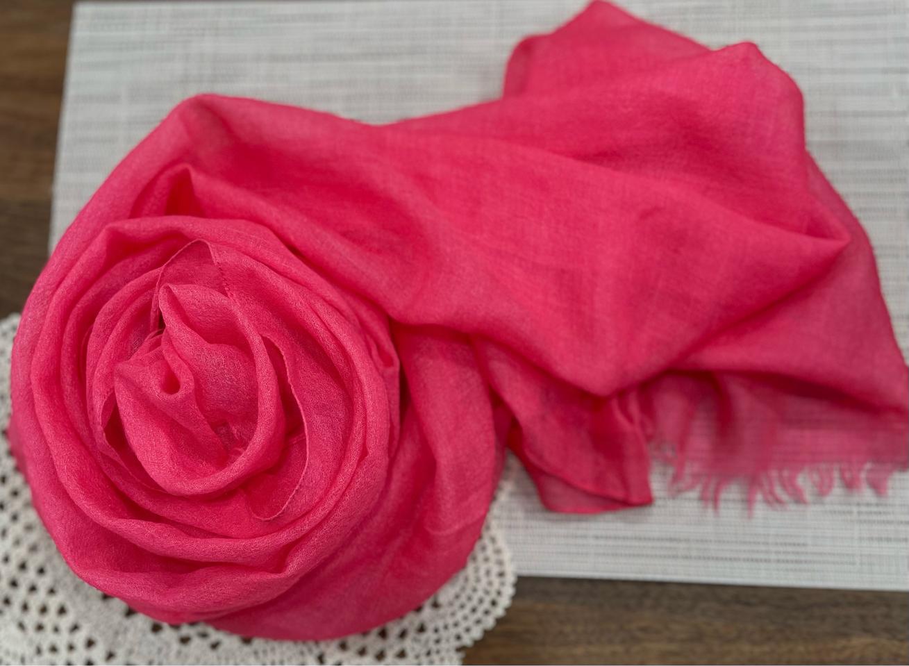 [ITALY]정품 COLOMBO 콜롬보 캐시미어 핑크 스카프 머플러