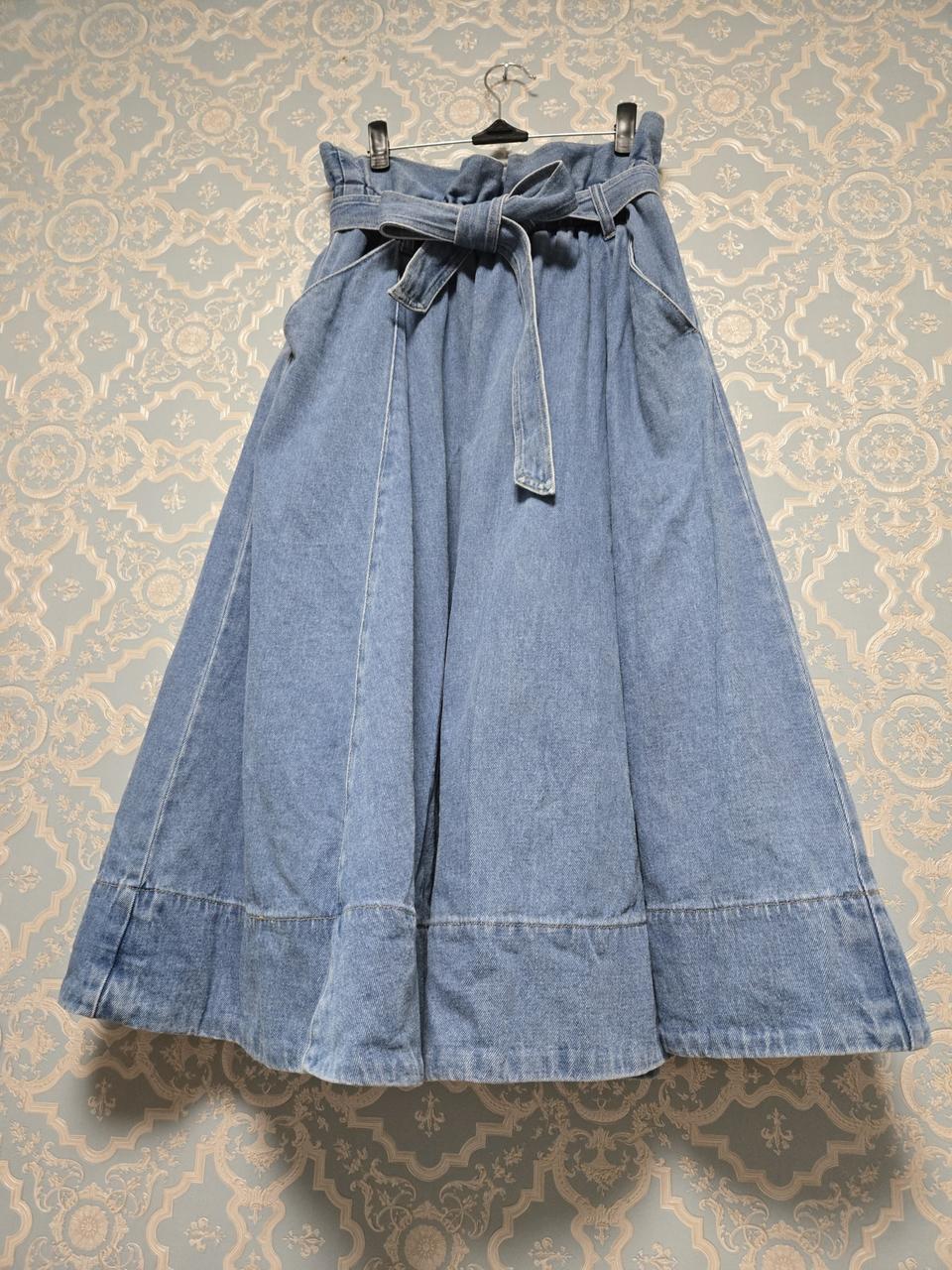 H&M 청 롱스커트