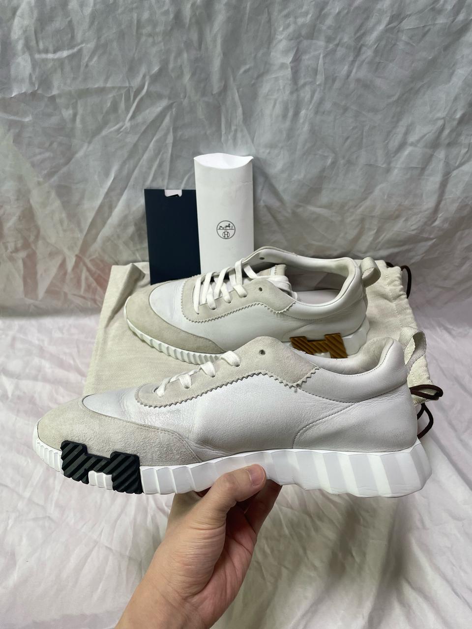 [43] 에르메스 카프스킨 스웨이드 바운싱 스니커즈