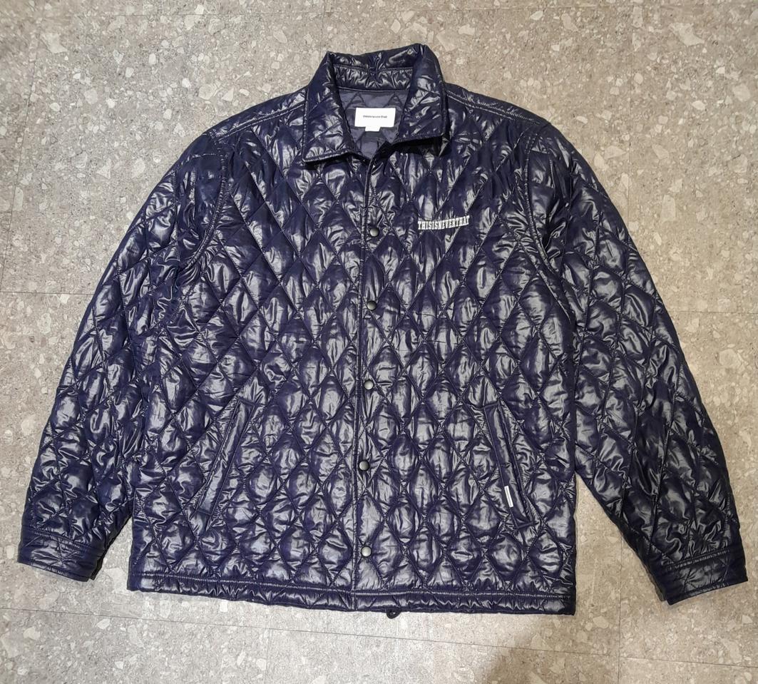 디스이즈네버댓 경량 퀄팅 자켓 퍼플 (L)