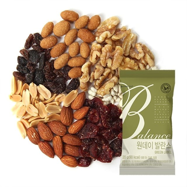 산과들에 하루견과 원데이발란스 그린 30개 견과류