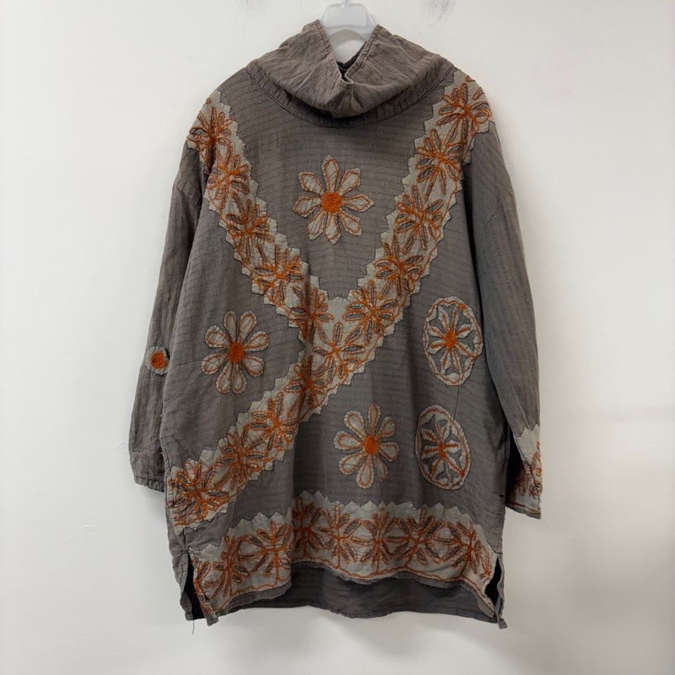 빈티지 폴라 롱블라우스