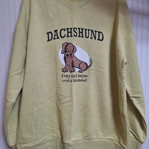 새상품 머스타드 맨투맨