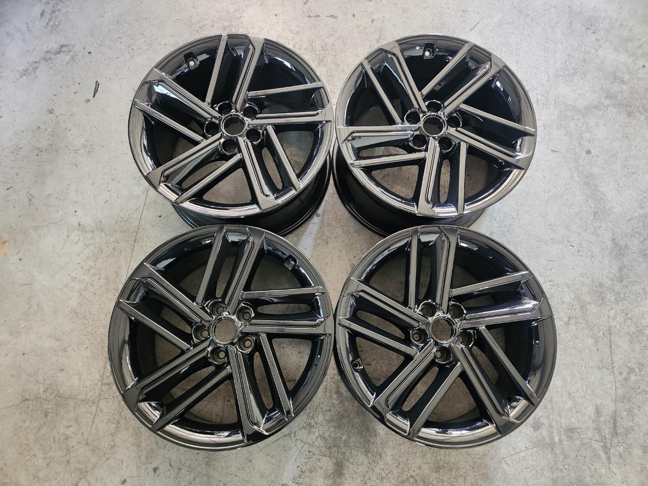 올뉴 제네시스 G80 19인치 페이스리프트 블랙휠 순정휠 중고휠 팝니다