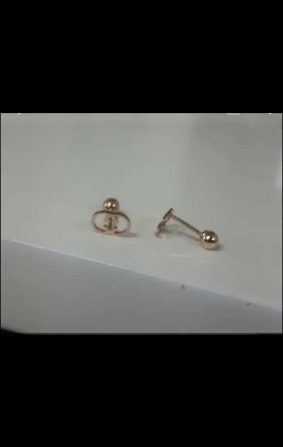 14k 핑크골드 귀걸이