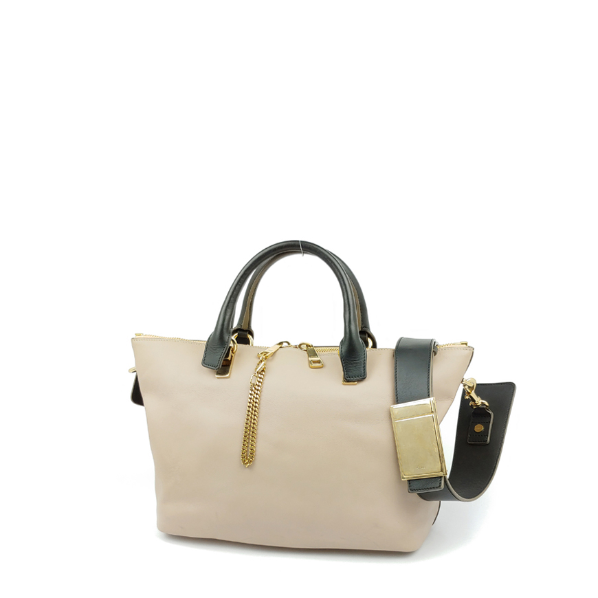 [정품] 끌로에 베일리 탑핸들 가죽 숄더백 중고 토트백