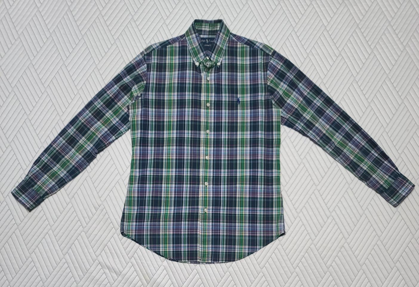 폴로 체크 셔츠남방 S